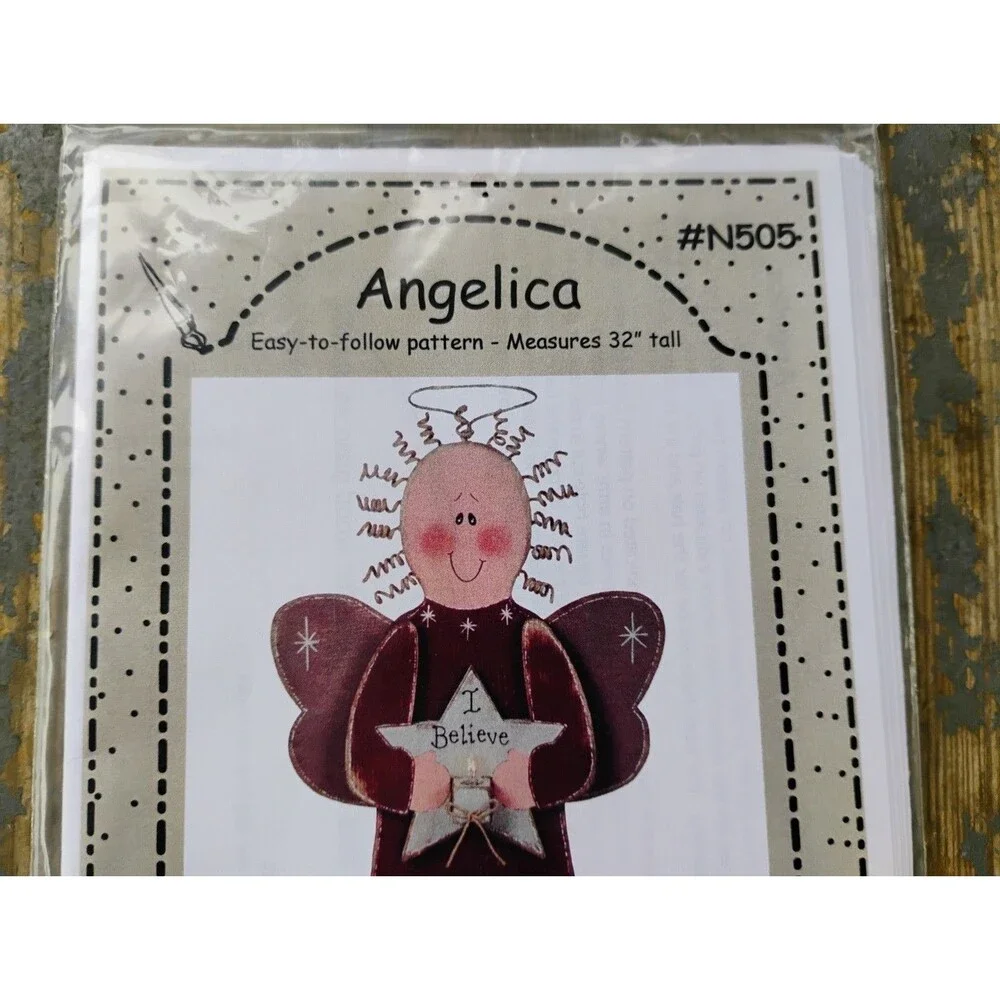 “Angelica” N505 Pattern 1998 Measures 32” Tall Wood Figure